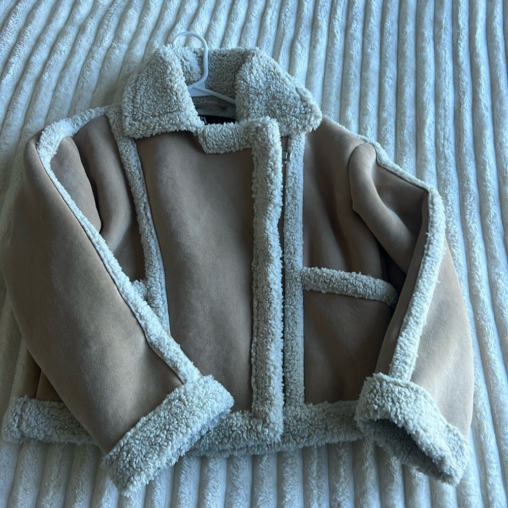 Faux fur Sherpa Zara jacket